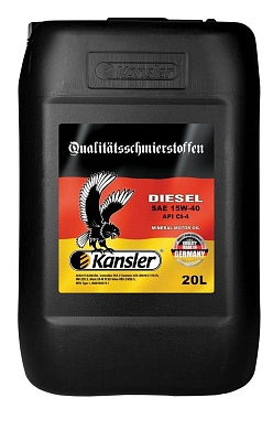 Дизельное моторное масло KANSLER DIESEL 15W-40 CI-4 полусинтетическое 20л