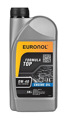 Моторное масло EURONOL TOP FORMULA 0w-40 синтетика SN+ 1L