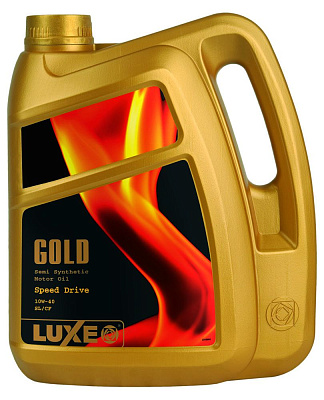 Моторное масло LUXE GOLD Speed Drive с РИВД 10W-40 SL/CF полусинтетическое 4л