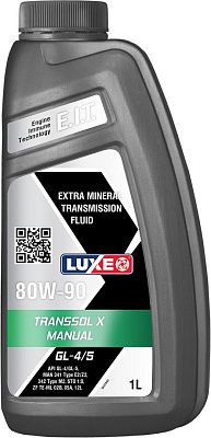 Масло трансмиссионное LUXE TRANSSOL X 80w-90 GL-4/5 минеральное 1л