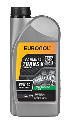 Трансмиссионное масло EURONOL TRANS X 80w-90 GL-4/5 1L