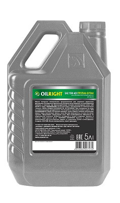 Моторное масло OILRIGHT Пропан-Бутан 15W-40 SG/CD 5л
