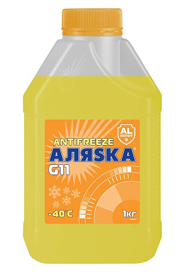 Антифриз Аляска -40 G11 жёлтый 1кг