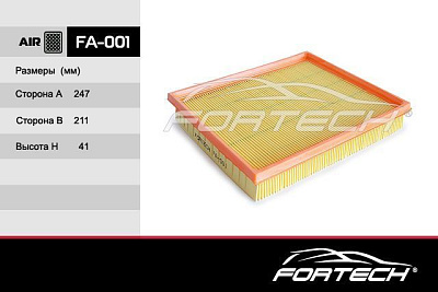 Фильтр воздушный Fortech-FA001 DAEWOO NEXIA инжектор