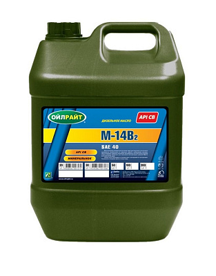 Дизельное моторное масло OILRIGHT М-14В2 40 минеральное 20л