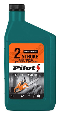 Масло моторное 2-х тактное PILOTS 2 STROKE API ТС полусинтетическое 1л