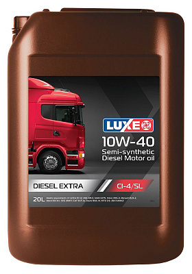 Дизельное моторное масло LUXЕ DIESEL 10W-40 CI-4/SL полусинтетическое 20л