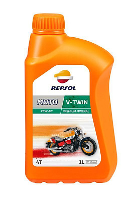 Моторное масло REPSOL MOTO V-TWIN 4T 20W-50 SL 4-х тактное минеральное 1L 