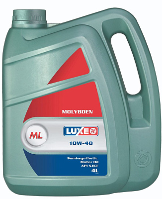 Моторное масло LUXE MOLYBDEN 10W-40 SJ/CF полусинтетическое 4л