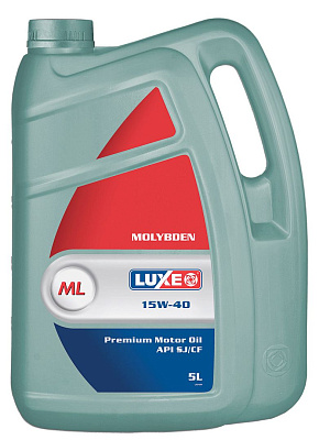 Моторное масло LUXE MOLYBDEN 15W-40 SJ/CF минеральное 5л