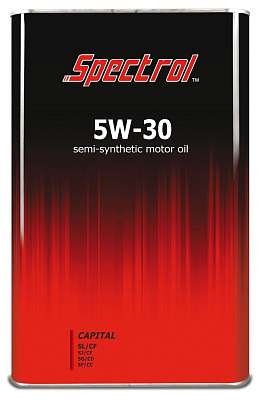 Моторное масло SPECTROL Капитал 5W-30 SL/CF полусинтетическое 4л