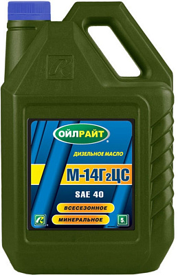 Дизельное моторное масло OILRIGHT М-14Г2ЦС 40 минеральное 5л