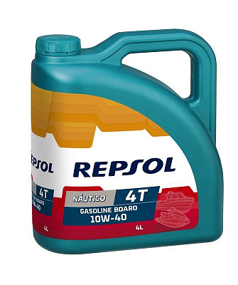 Моторное масло REPSOL NAUTICO Gasoline Board 4T 10W-40 4-х тактное синтетическое 4L 