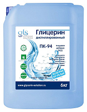 Глицерин дистиллированный пищевой 99,7 % E422 GLYCERINE SOLUTIONS ПК-94 6 кг