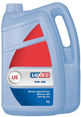 Моторное масло LUXE POLUS 5W-40 SL/CF полусинтетическое 5л