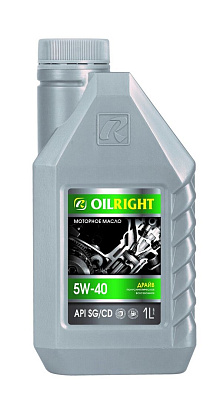 Моторное масло OILRIGHT ДРАЙВ 5W-40 SG/CD полусинтетическое 1л