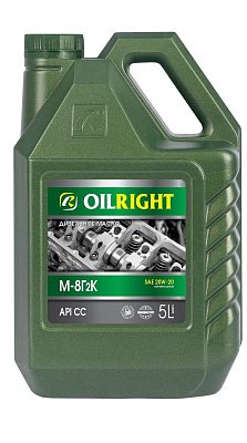 Дизельное моторное масло OILRIGHT М-8Г2К 20W-20 CC минеральное 5л