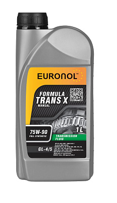 Трансмиссионное масло EURONOL TRANS X 75w-90 GL-4/5 1L