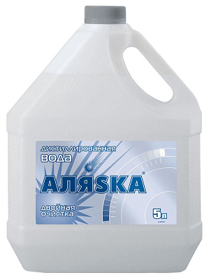 Дистиллированная вода для отпаривателя Аляска 5л