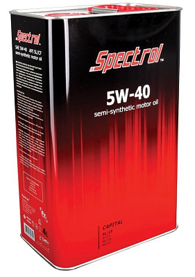 Моторное масло SPECTROL Капитал 5W-40 SL/CF полусинтетическое 4л